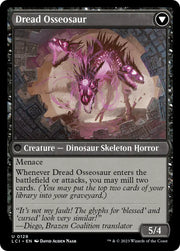 Visage of Dread // Dread Osseosaur [The Lost Caverns of Ixalan] - MTG Single