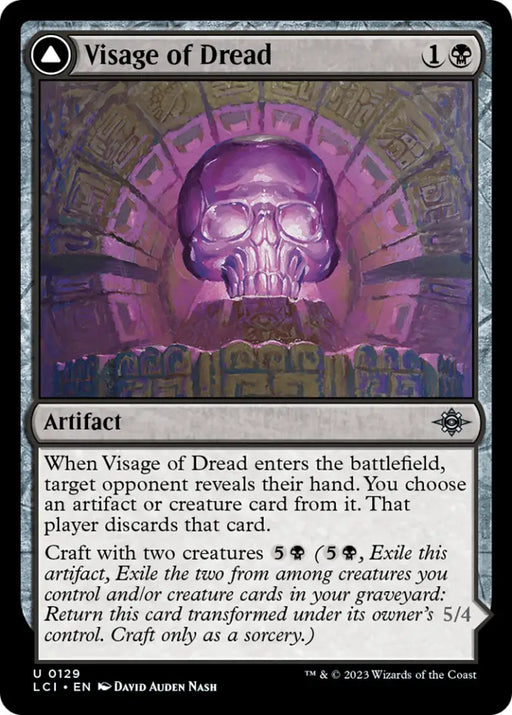Visage of Dread // Dread Osseosaur [The Lost Caverns of Ixalan] - MTG Single