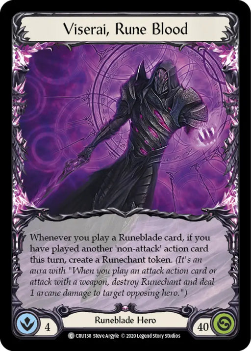 Viserai Rune Blood [Crucible of War 1st Edition] 1st Edition Normal - Flesh And Blood Single