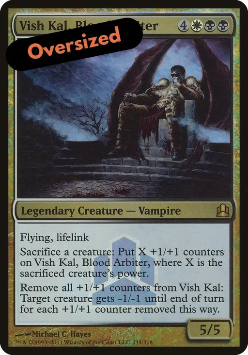 Vish Kal Blood Arbiter (Launch) (Oversized) [Commander 2011 Oversized] - MTG Single