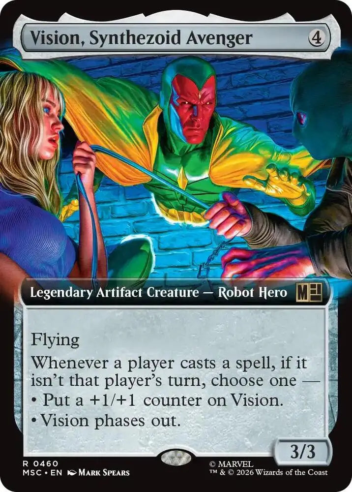 Vision, Synthezoid Avenger (Extended Art) (460) [Marvel Super Heroes Commander]