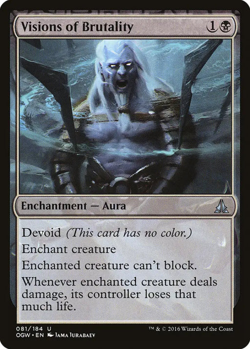 Visions of Brutality [Oath of the Gatewatch] - MTG Single