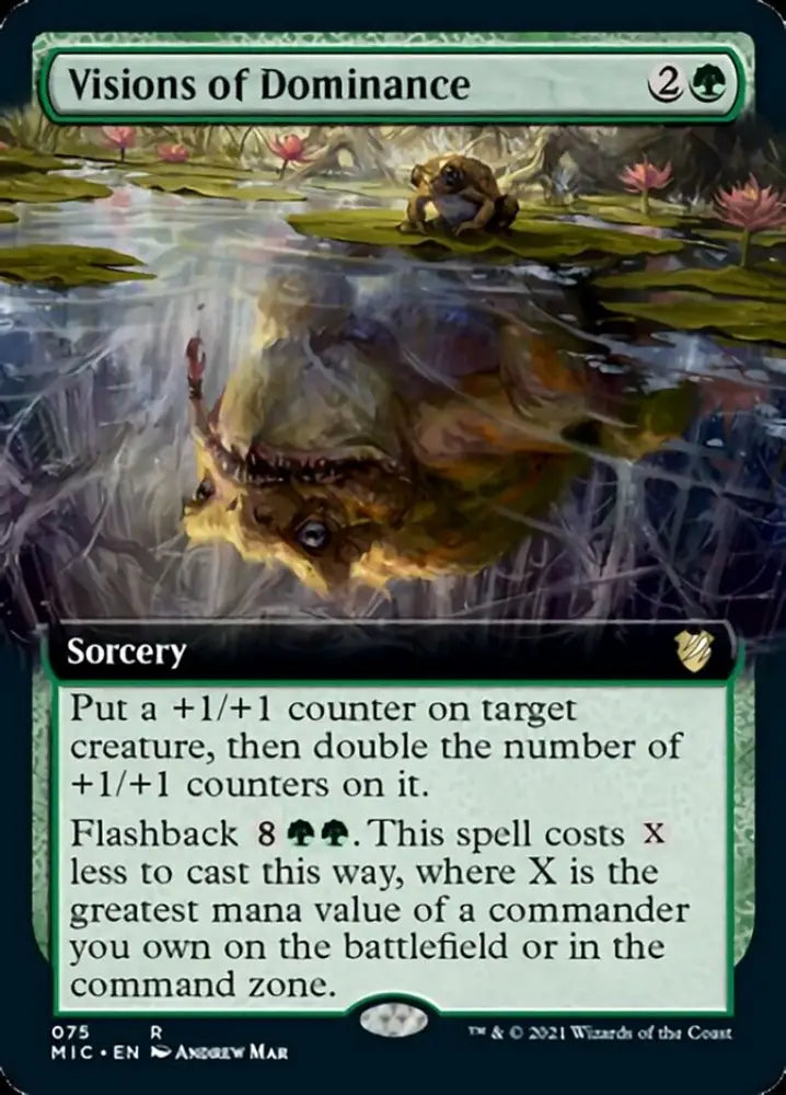 Visions of Dominance (Extended Art) [Innistrad: Midnight Hunt Commander] - MTG Single
