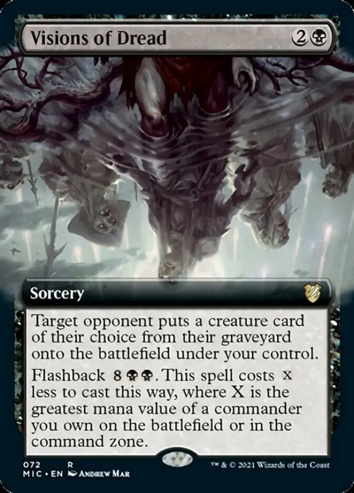 Visions of Dread (Extended Art) [Innistrad: Midnight Hunt Commander] - MTG Single
