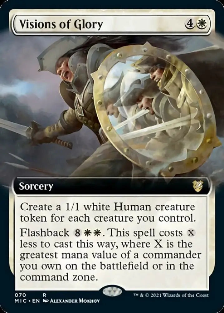 Visions of Glory (Extended Art) [Innistrad: Midnight Hunt Commander] - MTG Single