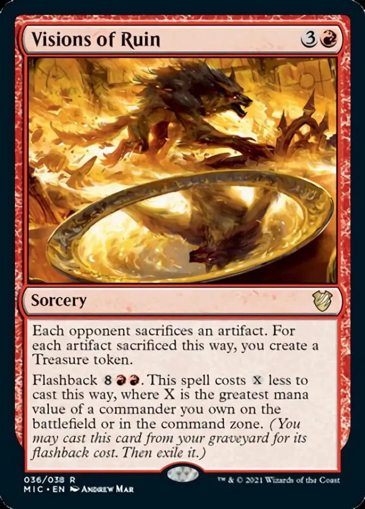 Visions of Ruin [Innistrad: Midnight Hunt Commander] - MTG Single