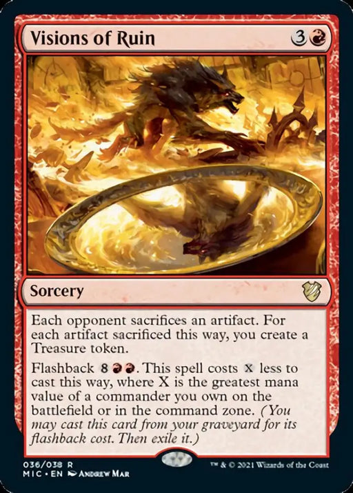 Visions of Ruin [Innistrad: Midnight Hunt Commander] - MTG Single