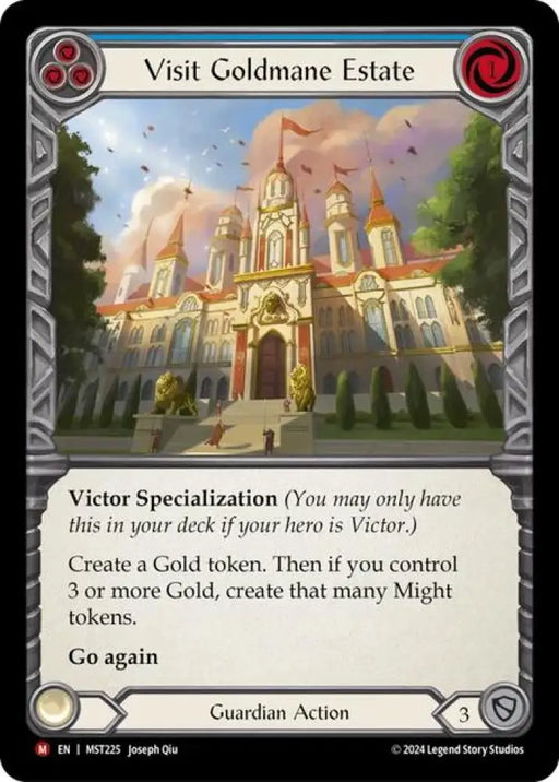 Visit Goldmane Estate [Part the Mistveil] Rainbow Foil - Flesh And Blood Single