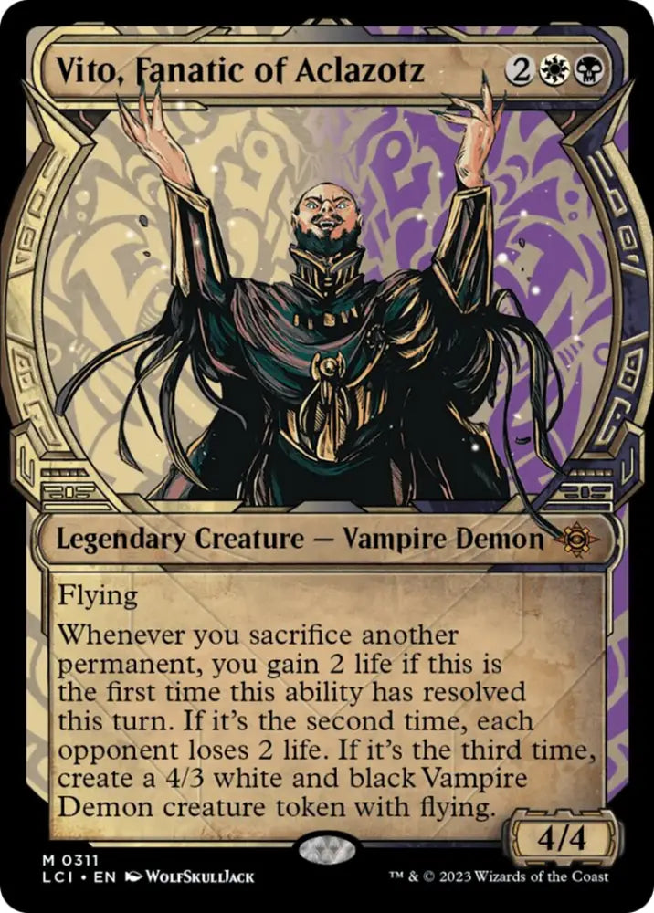 Vito Fanatic of Aclazotz (Showcase) [The Lost Caverns of Ixalan] - MTG Single