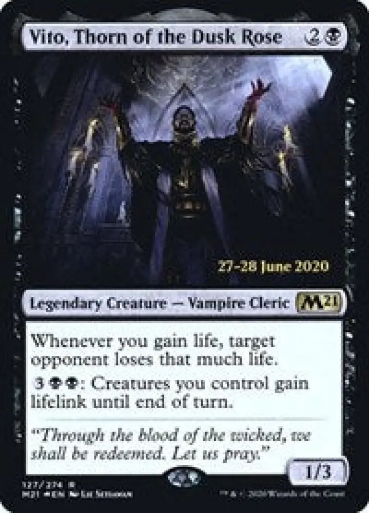 Vito, Thorn of the Dusk Rose (127) [Prerelease Cards]
