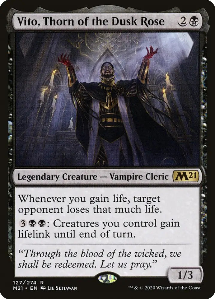 Vito Thorn of the Dusk Rose [Core Set 2021] - MTG Single