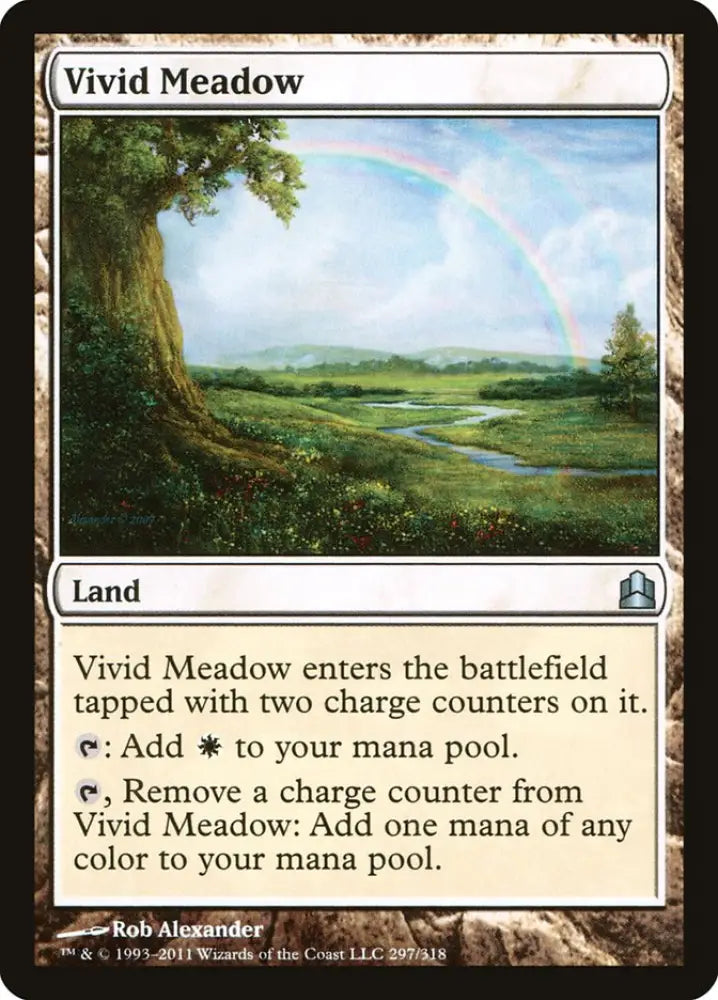 Vivid Meadow [Commander 2011] - MTG Single