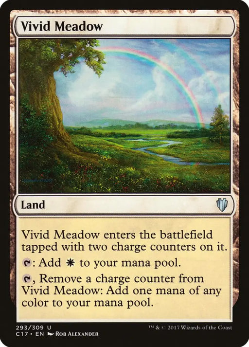 Vivid Meadow [Commander 2017] - MTG Single