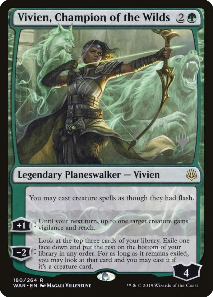 Vivien Champion of the Wilds (Promo Pack) [War of the Spark Promos] - MTG Single