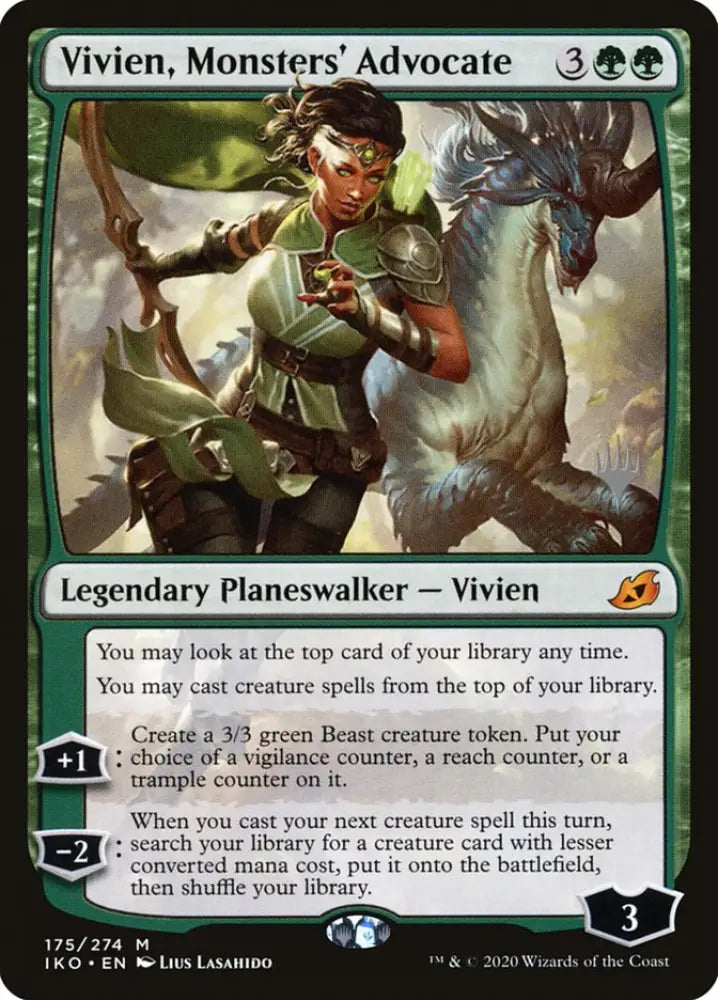 Vivien Monsters’ Advocate (Promo Pack) [Ikoria: Lair of Behemoths Promos] - MTG Single