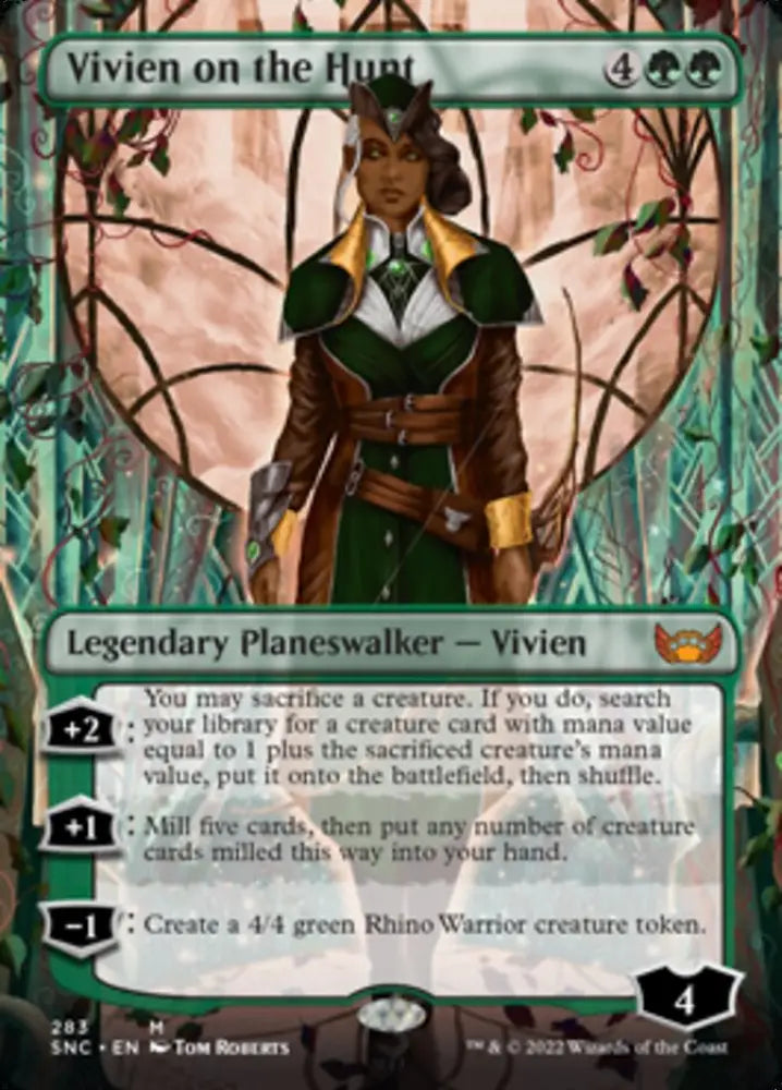 Vivien on the Hunt (Borderless) [Streets of New Capenna] - MTG Single