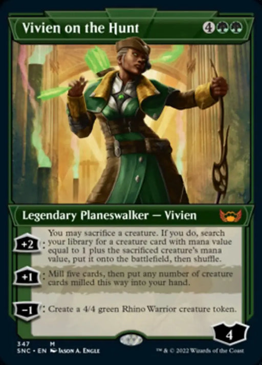 Vivien on the Hunt (Showcase Art Deco) [Streets of New Capenna] - MTG Single