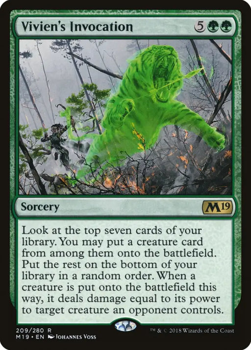Vivien’s Invocation [Core Set 2019] - MTG Single