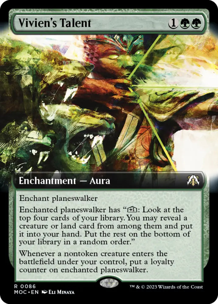 Vivien’s Talent (Extended Art) [March of the Machine Commander] - MTG Single