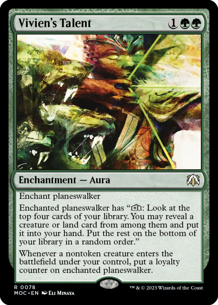 Vivien’s Talent [March of the Machine Commander] - MTG Single