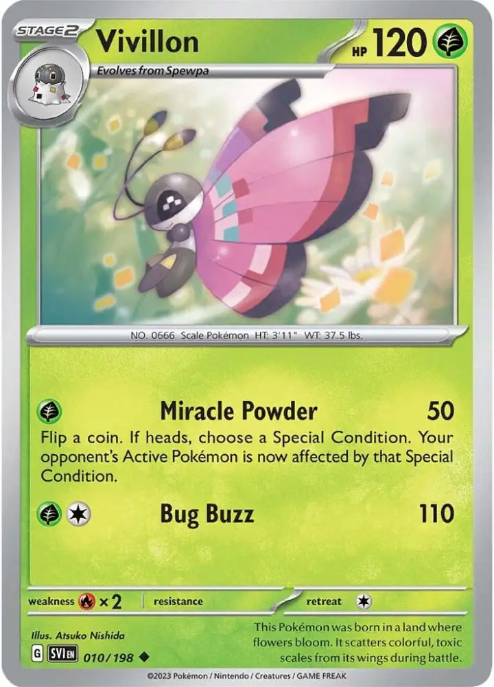 Vivillon (010/198) [Scarlet & Violet: Base Set] - Pokemon Single