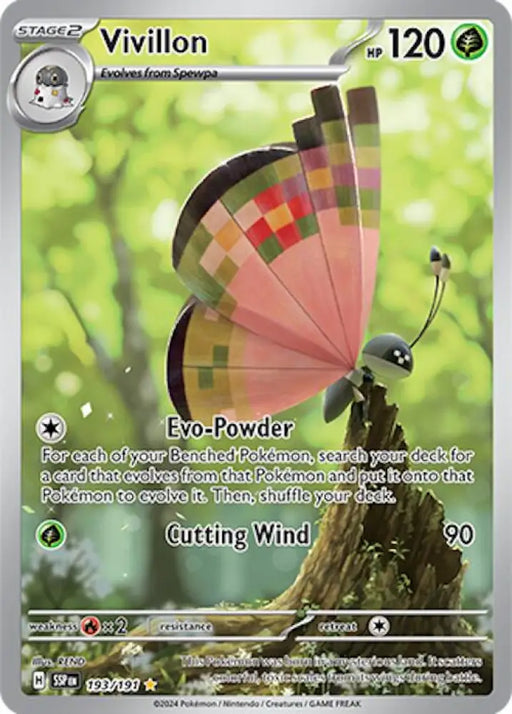 Vivillon (193/191) [Scarlet & Violet: Surging Sparks] - Pokemon Single