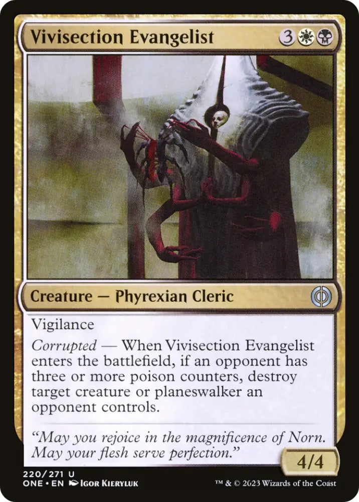 Vivisection Evangelist [Phyrexia: All Will Be One] - MTG Single