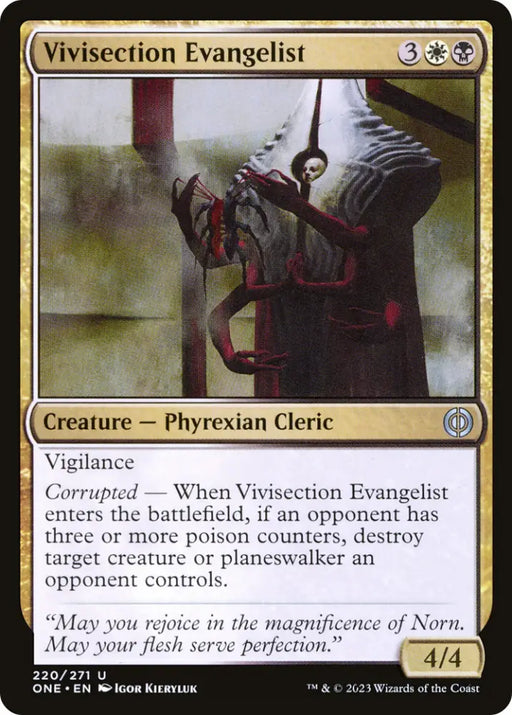 Vivisection Evangelist [Phyrexia: All Will Be One] - MTG Single