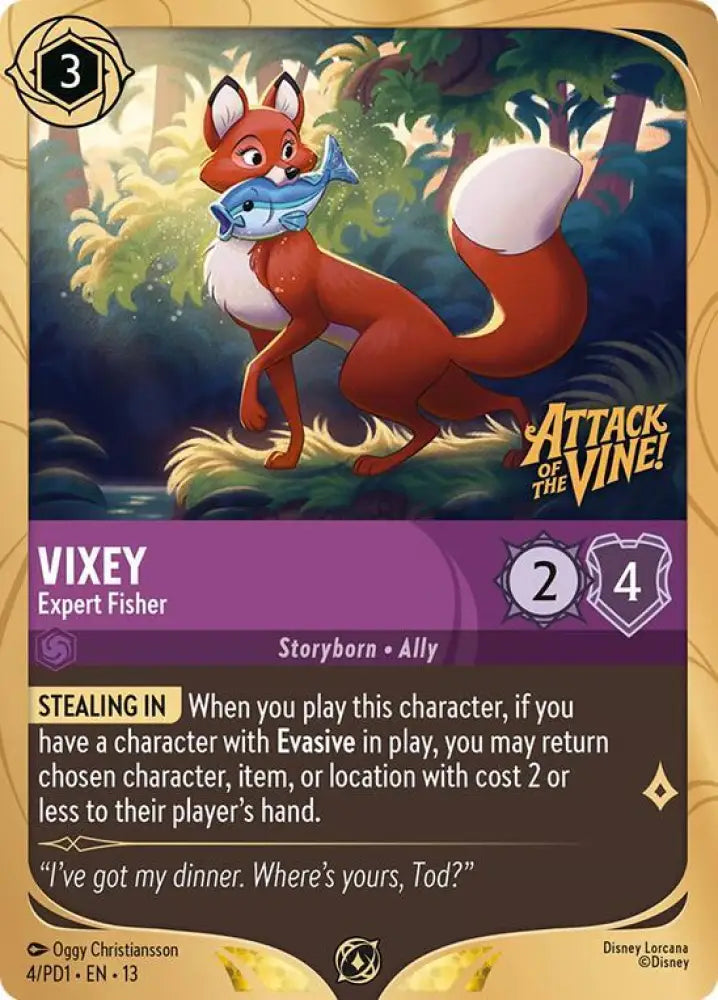 Vixey - Expert Fisher (4) [Disney Lorcana Promo Cards]