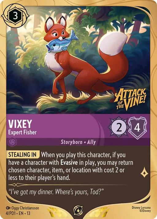 Vixey - Expert Fisher (4) [Disney Lorcana Promo Cards]