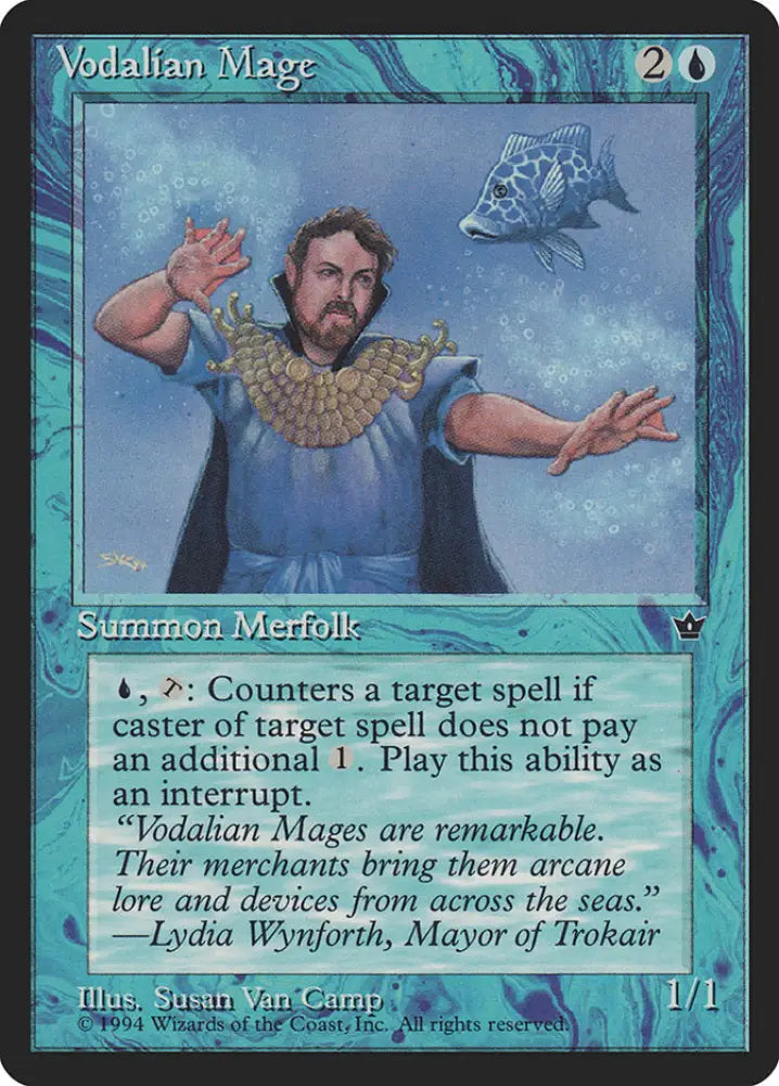 Vodalian Mage (Susan Van Camp) [Fallen Empires] - MTG Single