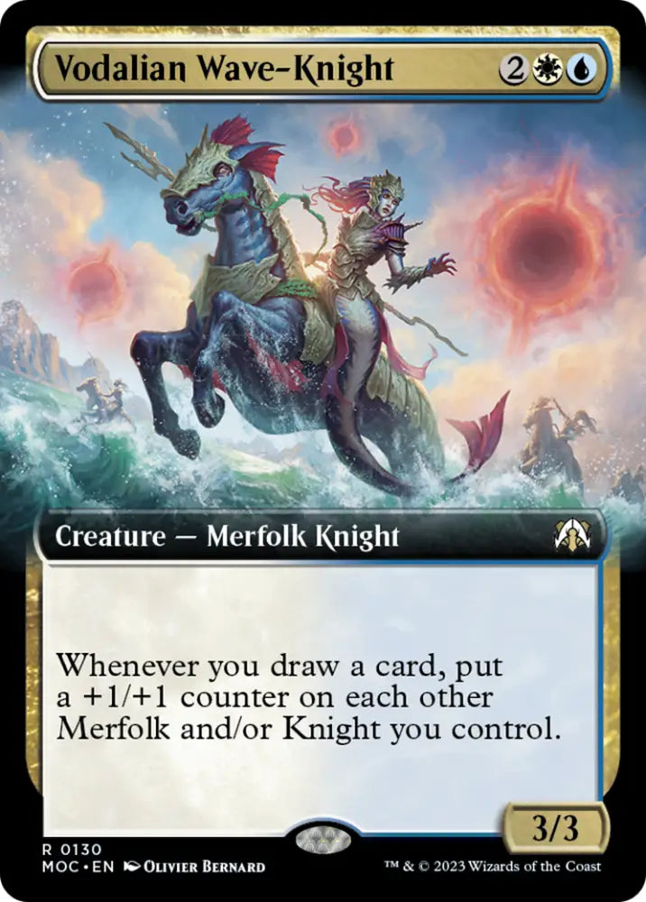 Vodalian Wave-Knight (Extended Art) [March of the Machine Commander] - MTG Single