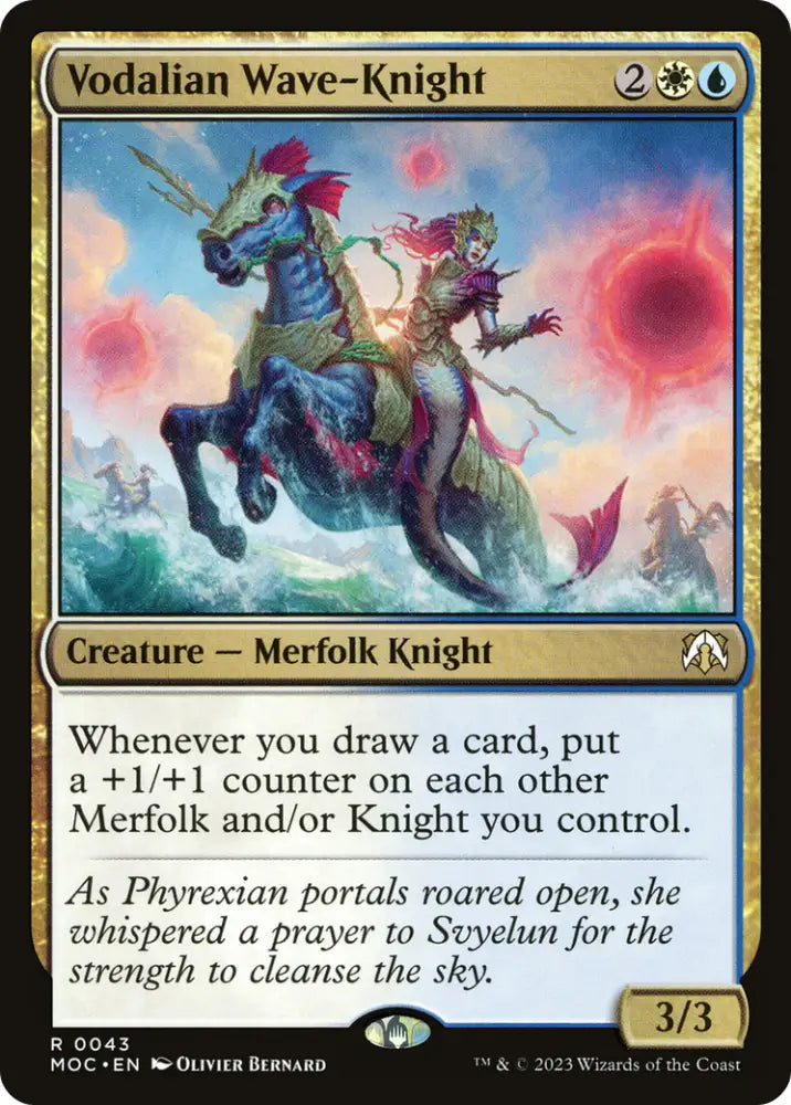 Vodalian Wave-Knight [March of the Machine Commander] - MTG Single