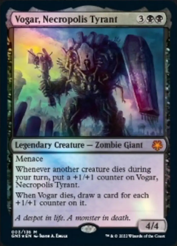 Vogar Necropolis Tyrant [Game Night: Free-for-All] - MTG Single