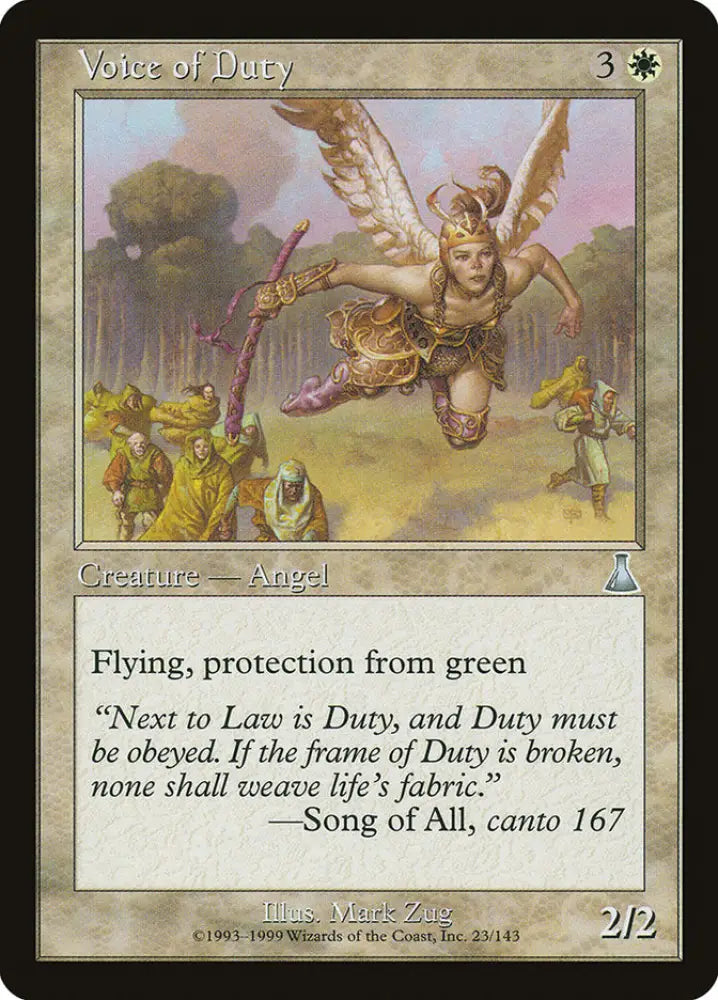 Voice of Duty [Urza’s Destiny] - MTG Single