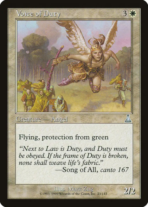 Voice of Duty [Urza’s Destiny] - MTG Single