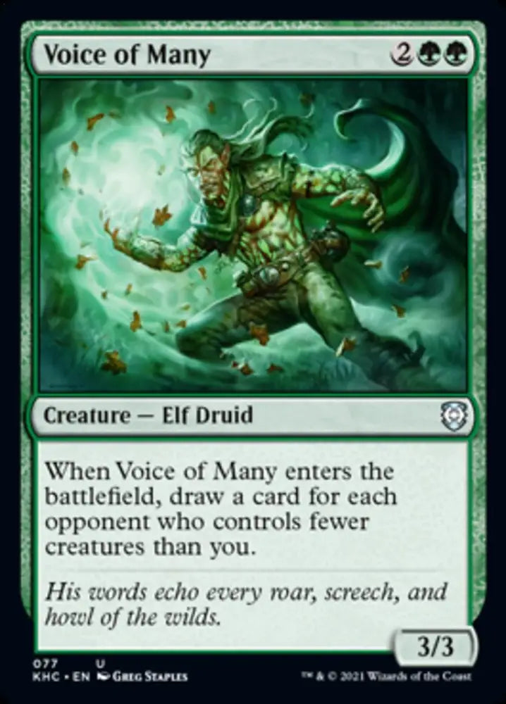 Voice of Many [Kaldheim Commander] - MTG Single