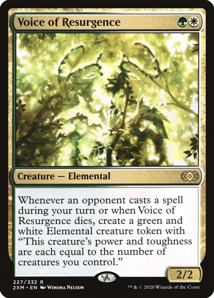 Voice of Resurgence [Double Masters] - MTG Single