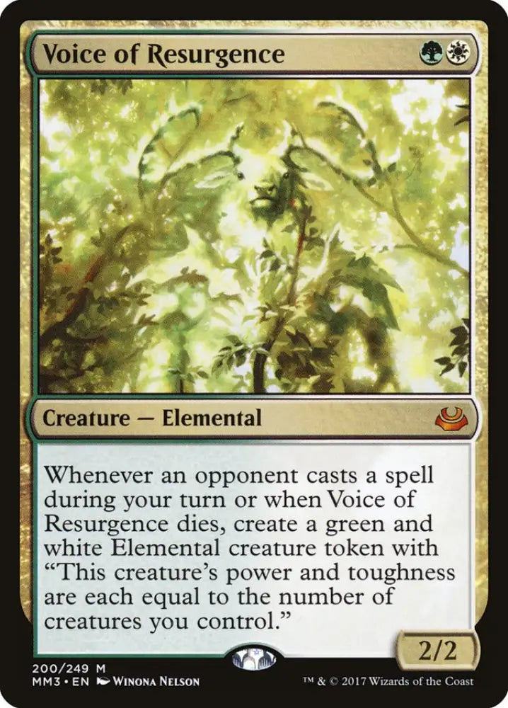 Voice of Resurgence [Modern Masters 2017] - MTG Single