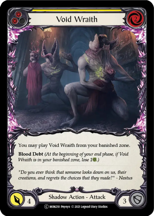 Void Wraith (Yellow) [Monarch Unlimited] Unlimited Normal - Flesh And Blood Single