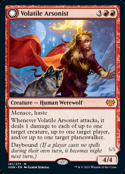 Volatile Arsonist // Dire-Strain Anarchist [Innistrad: Crimson Vow] - MTG Single