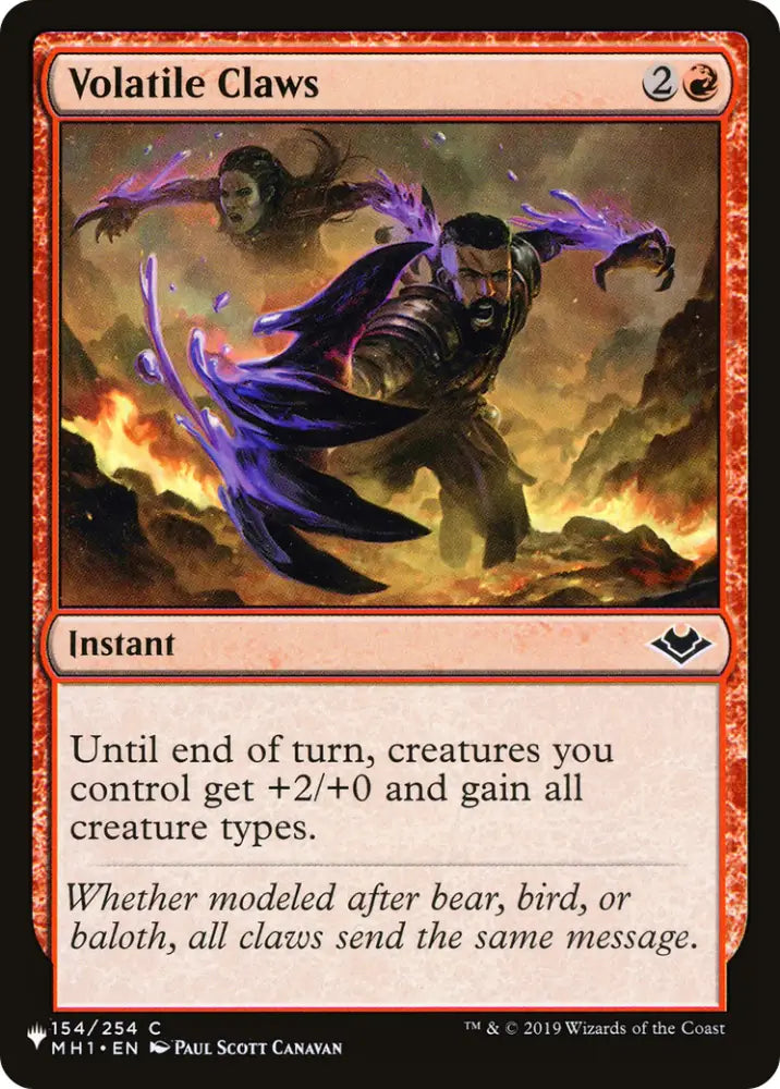 Volatile Claws [The List] - MTG Single