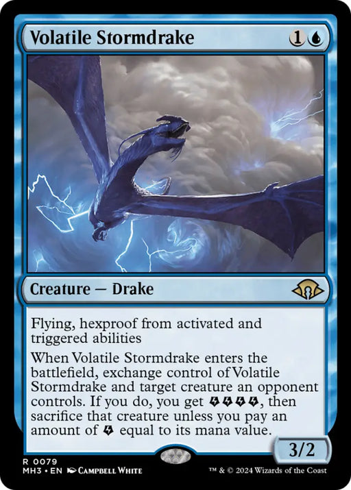 Volatile Stormdrake [Modern Horizons 3] - MTG Single