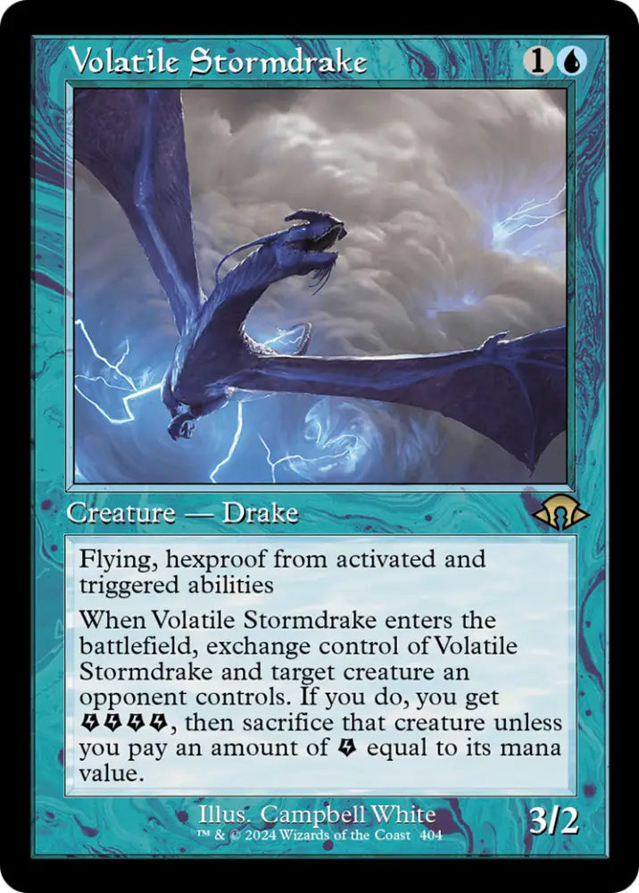 Volatile Stormdrake (Retro) [Modern Horizons 3] - MTG Single