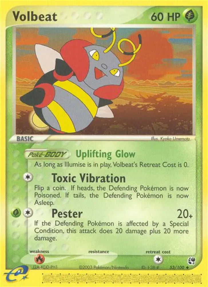 Volbeat (53/100) [EX: Sandstorm] - Pokemon Single