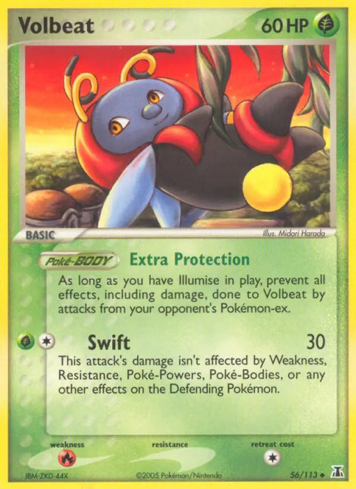 Volbeat (56/113) [EX: Delta Species] - Pokemon Single