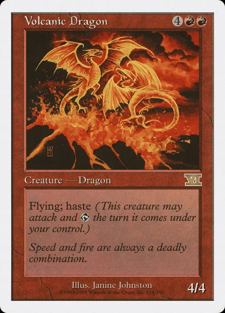 Volcanic Dragon [Classic Sixth Edition] - MTG Single
