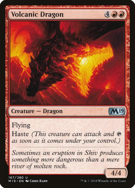 Volcanic Dragon [Core Set 2019] - MTG Single