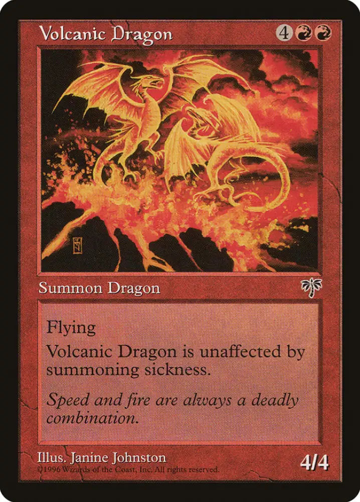 Volcanic Dragon [Mirage] - MTG Single
