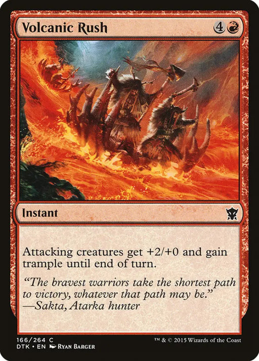 Volcanic Rush [Dragons of Tarkir] - MTG Single
